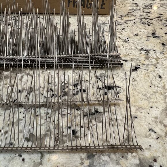 Nixalite Model H Bird Spiked 10 X 2 Feet Wildlife Deterrent Kit Stainless Steel - Picture 6 of 16